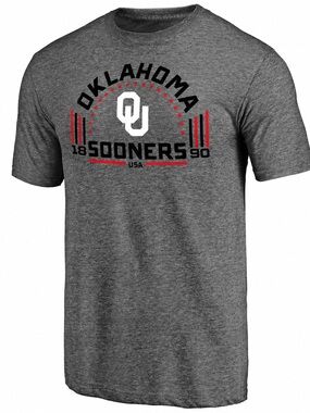 OU Heathered Gray Men's  Oklahoma Sooners Arched Battle Cry 2XL